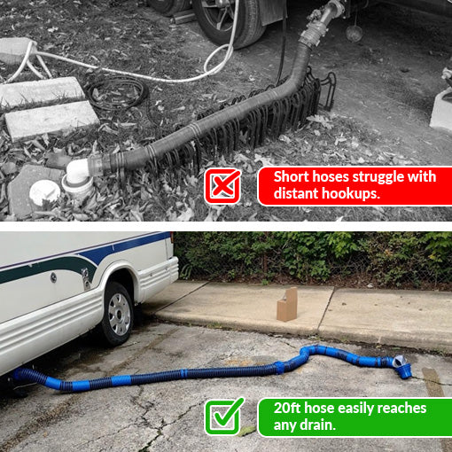 Upgraded 20 FT RV Sewer Hose Complete Kit