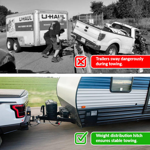 No-Sway Weight Distribution Hitch 4in Drop/Rise