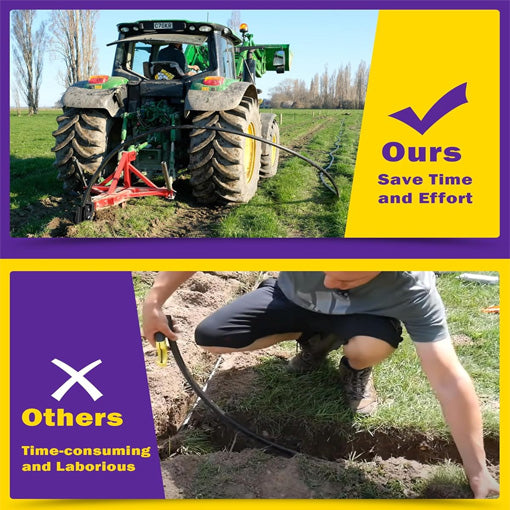 Bolt-on Tractor Trencher Pipe Layer Attachment