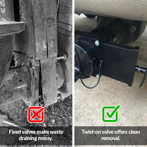 RV Twist On Waste Valve