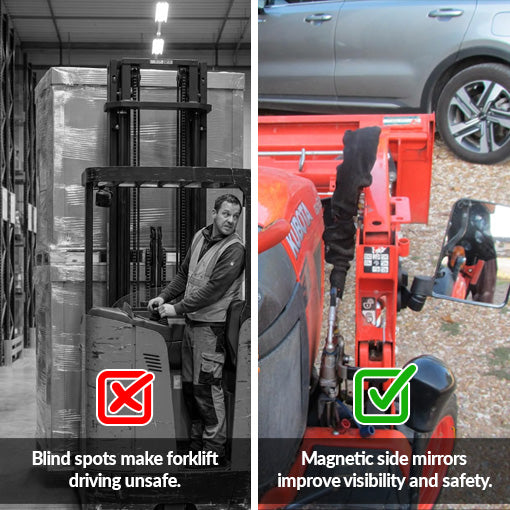 Universal Magnetic Tractor Side Mirrors with Blind Spot Mirror