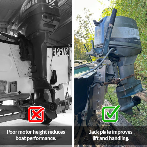 Adjustable Outboard Boat Plate