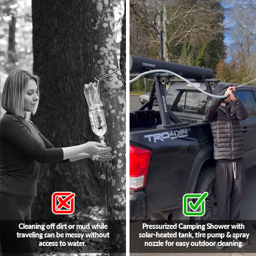 Pressurized Camping Shower Water Tank