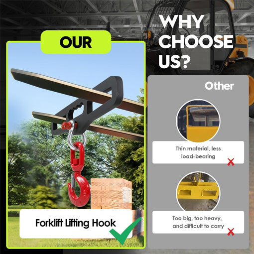 Heavy Duty Forklift Lifting Hook