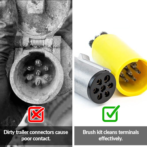 7 Pole Socket & Plug Trailer Connector Cleaner