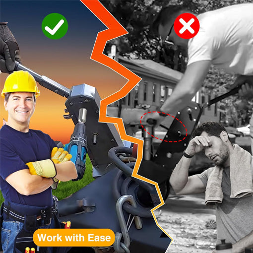 Trailer Jack Crank Handle Drill Attachment