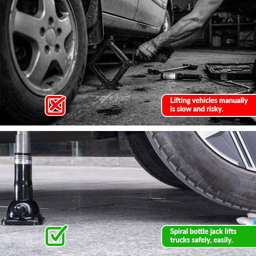 2-Ton Spiral Car Jack with Telescoping Handle