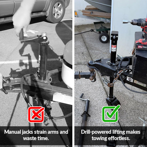 Upgraded 2-in-1 A-Frame Trailer Jack