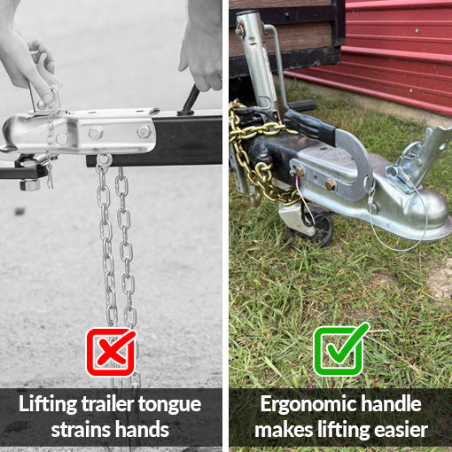 Trailer Coupler Lift Handle