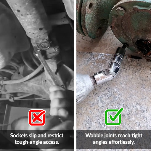 7-Piece Impact Wobble U Joint & Adapter Set