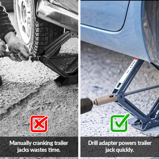 Trailer Jack Drill Adapter Set