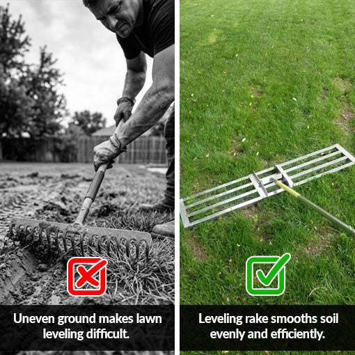 Large Lawn Leveling Rake
