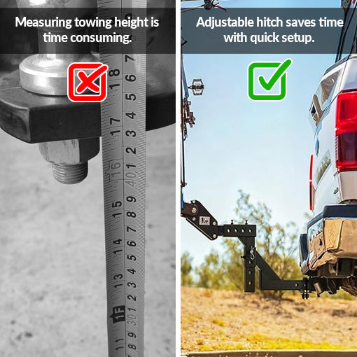 8-Position Adjustable Trailer Hitch Mount