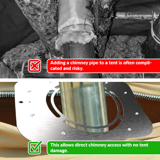 DIY Clip-on Hot Tent Stove Jack