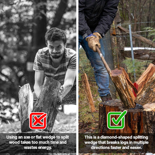 Diamond Log Splitting Wedge