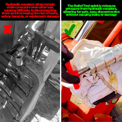 Hydraulic Quick Coupler Decompression Relief Release Tool