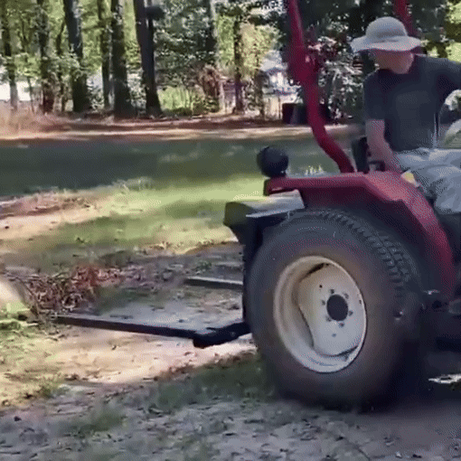 3-Point Hitch Pallet Fork Attachment for CAT 1 Tractor