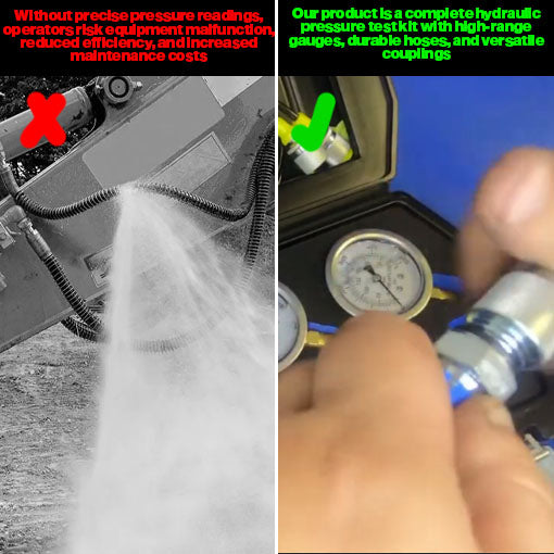 Portable Excavator Hydraulic Pressure Test Kit