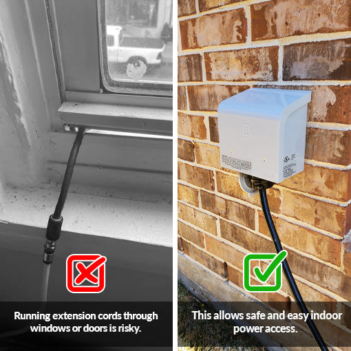 Portable Generator Through-The-Wall Transfer Kit