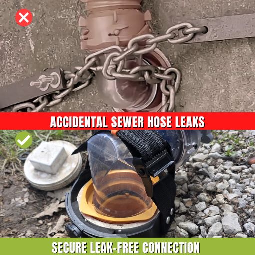 RV Sewer Hose Locking Clamp