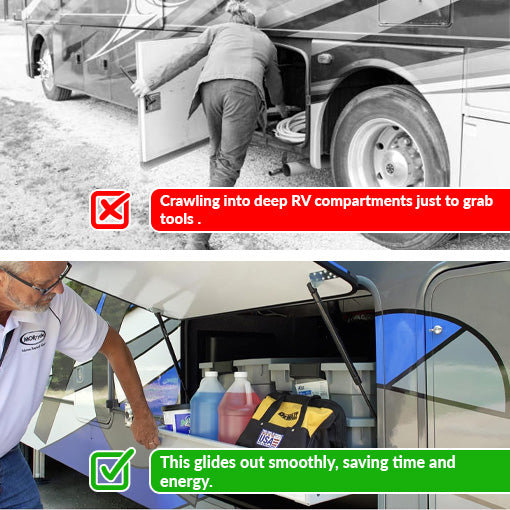 RV Sliding Cargo Tray