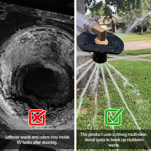 RV Camper Holding Tank Flusher Sprayer