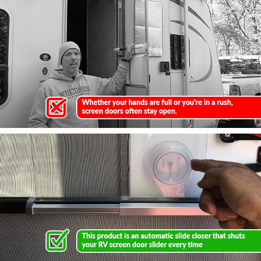 RV Screen Door Automatic Slider Panel Closer