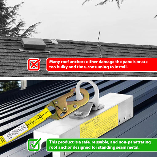 Standing Seam Roof Anchor Clamp