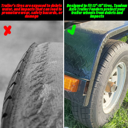 Tandem Axle Trailer Fenders