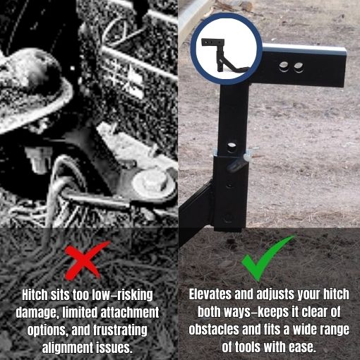 Universal 2" ATV/UTV Quick Adjust Receiver Hitch