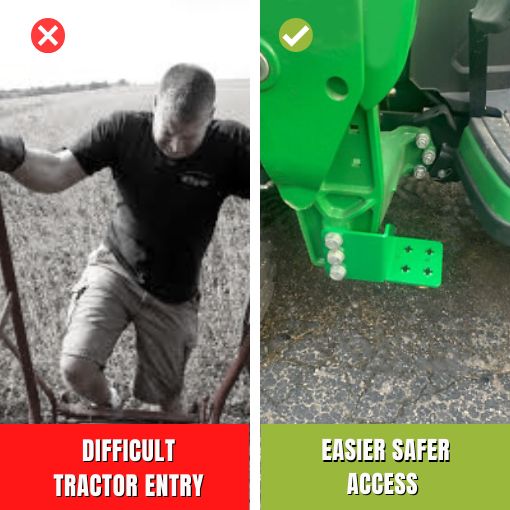 Upgraded 6" Bolt-on Tractor Driver Step