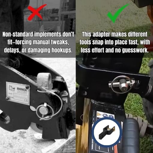 Versatile Quick Hitch Adapter for CAT 1