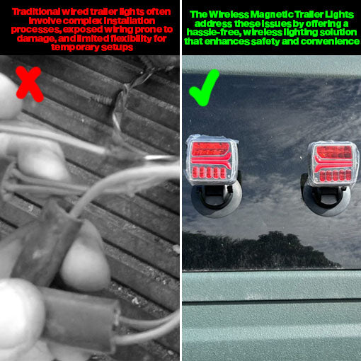 Wireless Magnetic Trailer Lights for Towing