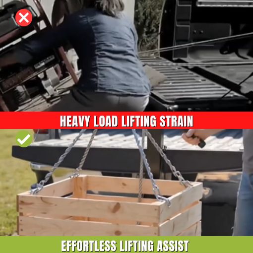 360-Degree Swivel Heavy Duty Hitch-Mounted Lifting System
