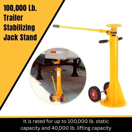 100,000 Lb. Trailer Stabilizing Jack Stand