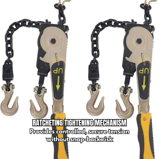 2-Pack Heavy Duty Ratcheting Chain Load Binder Kit