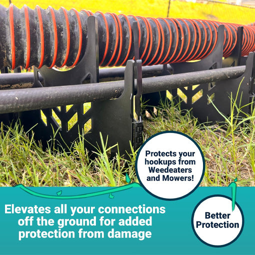 3-in-1 RV Sewer Hose, Water Hose, and Power Cord Support