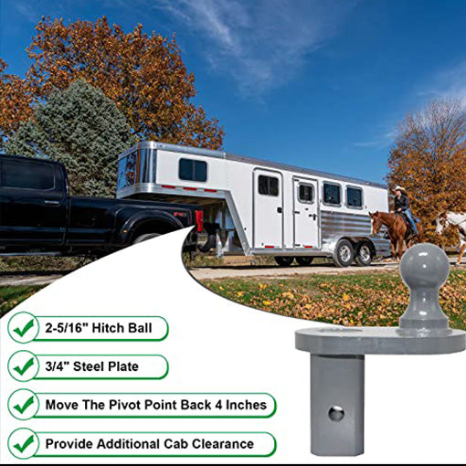 Turnoverball Gooseneck Hitch Extender