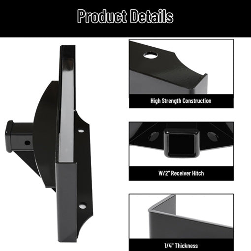 Mini Skid Steer Receiver Hitch Mount Plate