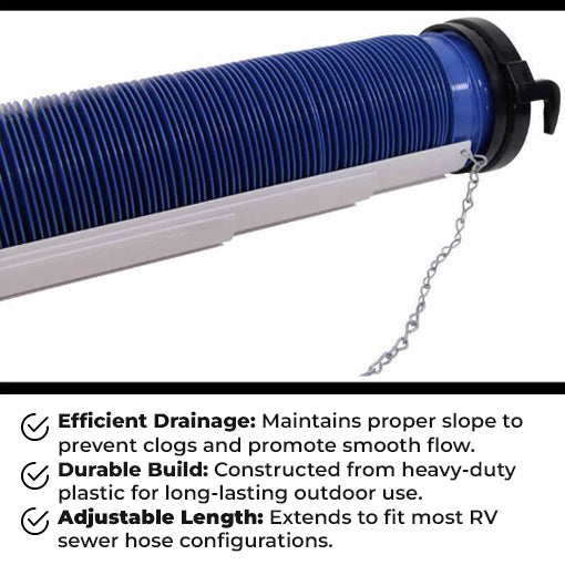 RV Easy Slider Sewer Hose Support