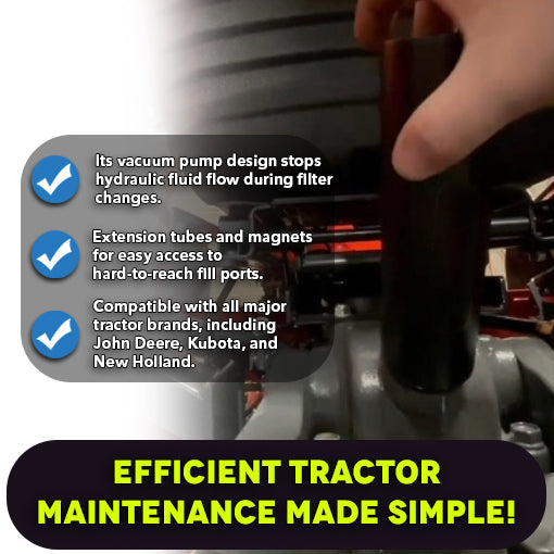 Tractor Hydraulic Filter Changing Tool