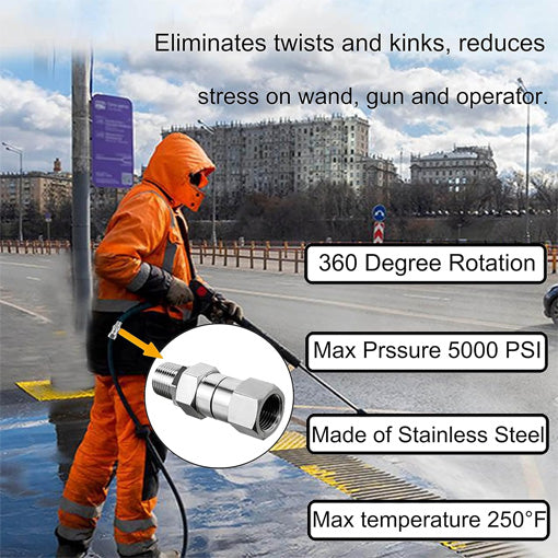 5000 PSI Pressure Washer Swivel