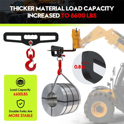 Heavy Duty Forklift Lifting Hook