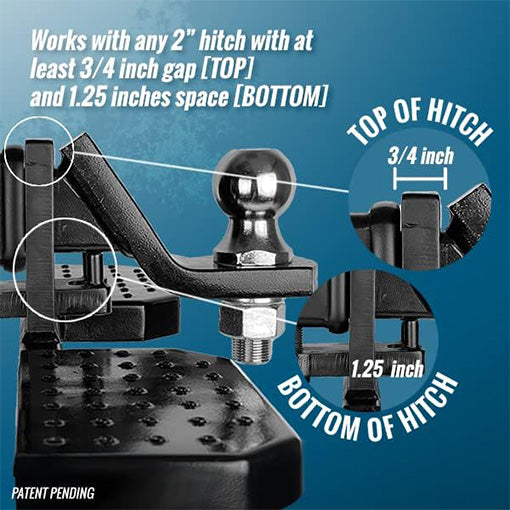 Hitch Step Fits Around 2" Trailer Hitch