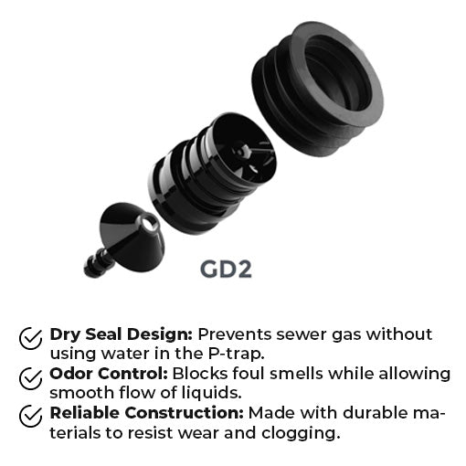 Drain Sewer Waterless Trap Seal