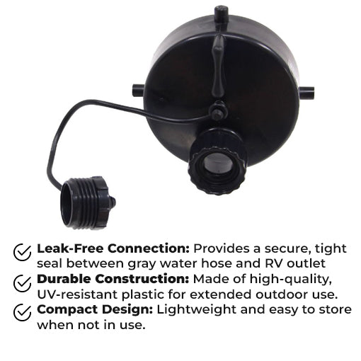 RV Gray Water Drain Adapter