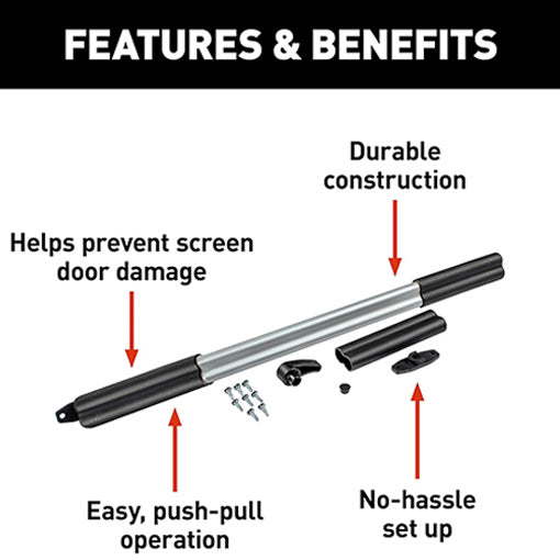 Screen Assist RV Screen Door Push Bar