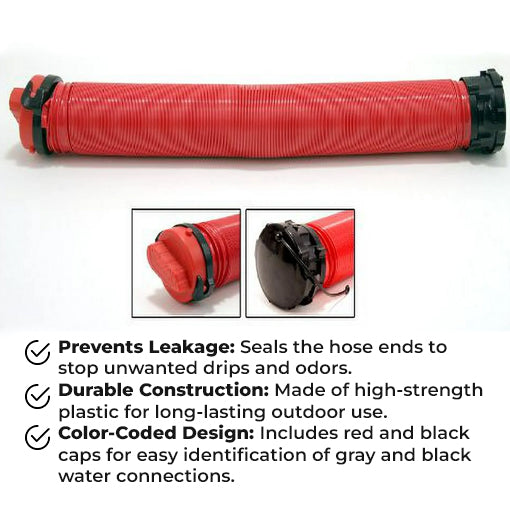 RV Universal Drain Hose Bayonet Drip Cap Set