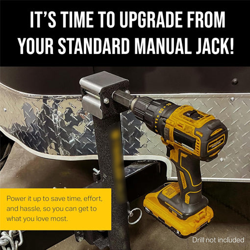 Bolt-On Sidewind Swivel Trailer Jack With Wheel