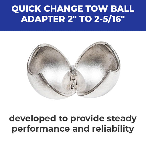 Clamshell Tow Ball Adapter